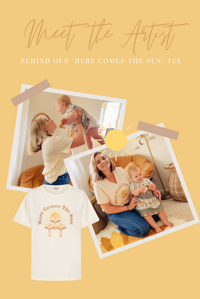Jaz is the Artist behind our ‘Here Comes The Sun’ Tee.